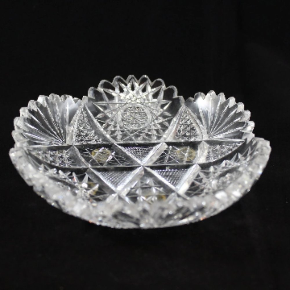 Rare American Brilliant Period (ABP) Almy & Thomas Candy Dish